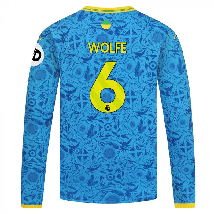 Wolverhampton Wanderers Shirt Store | 2025-26 Wolves Third Shirt – Junior – LS WOLFE 6 Collection Wolverhampton Wanderers Official Gear